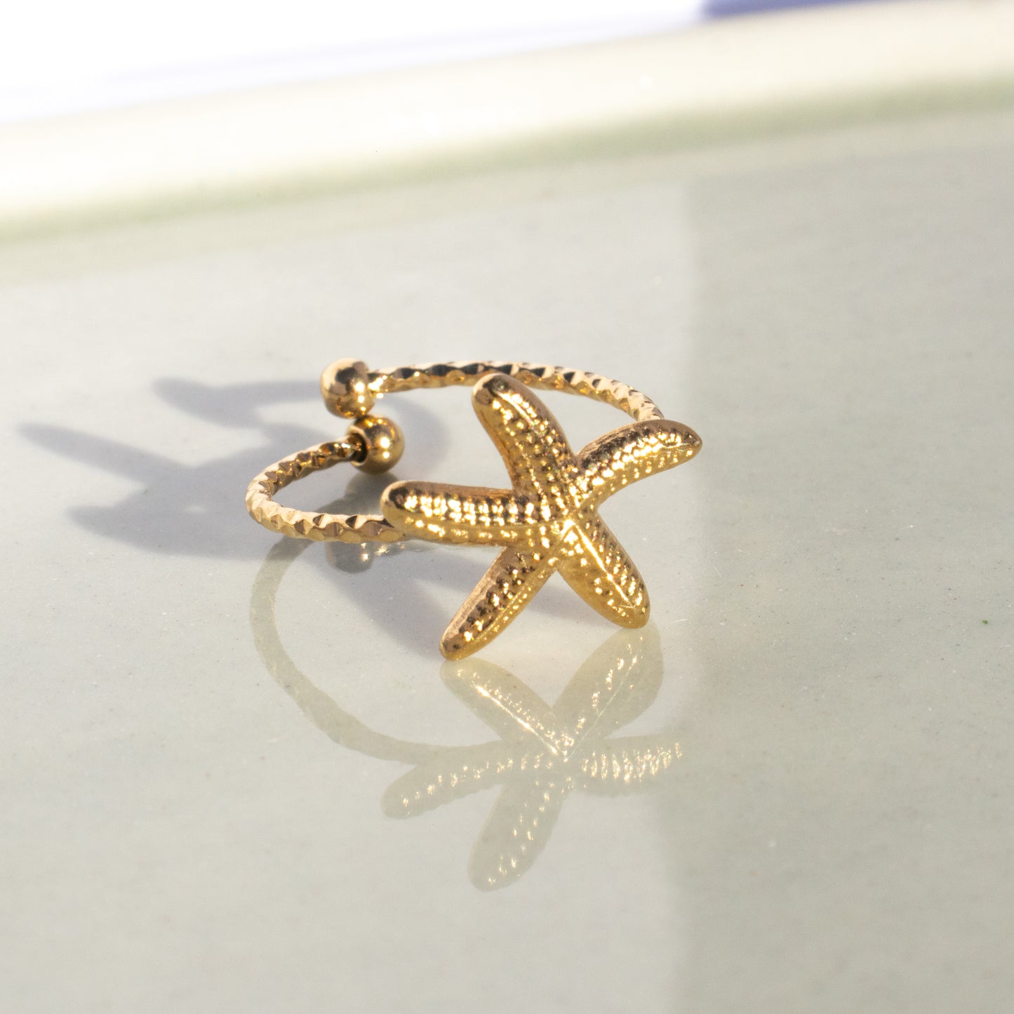 Ring Starfish goud