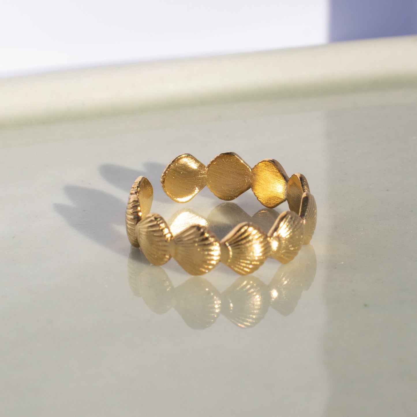 Ring Shell goud