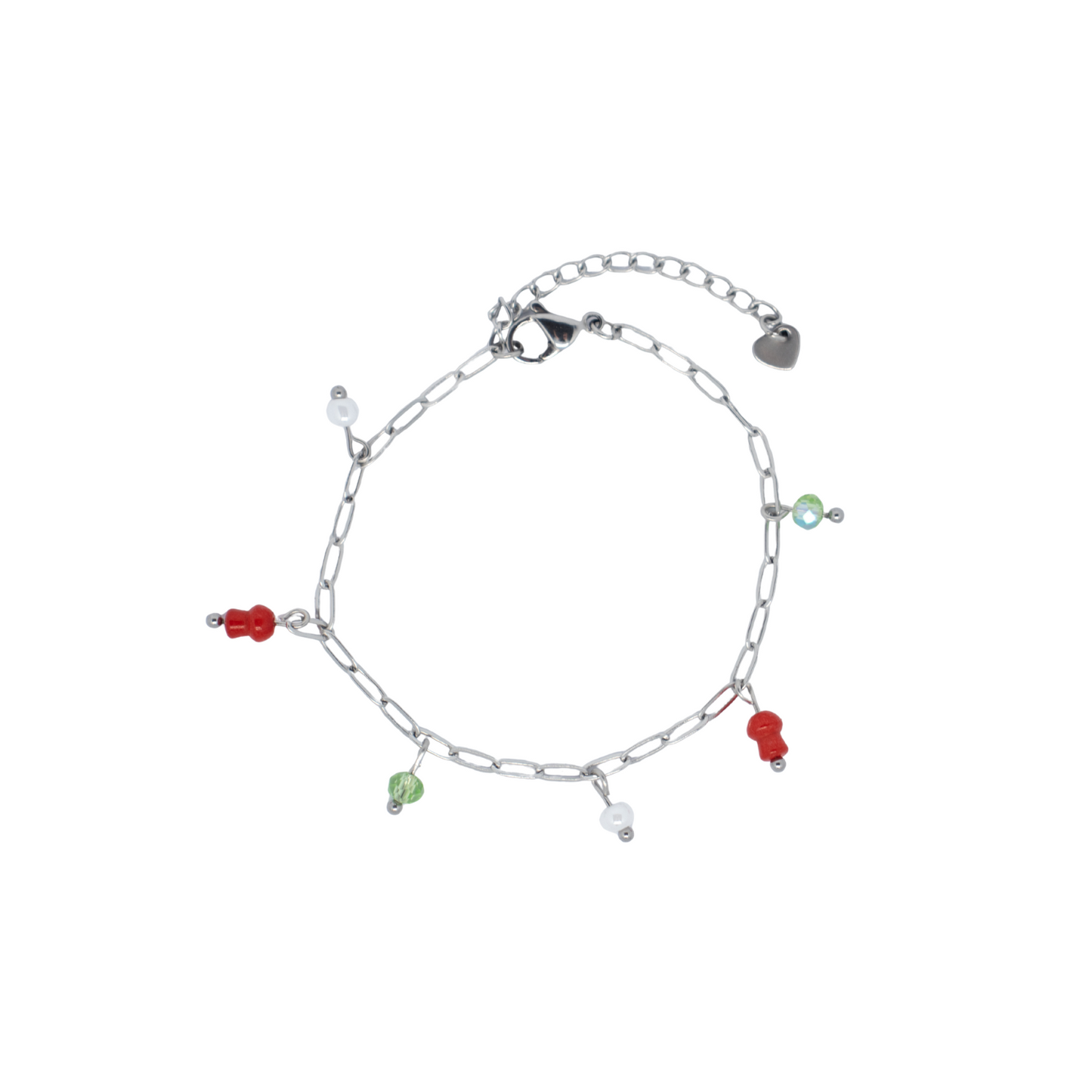 Bedelarmband Mushroom zilver