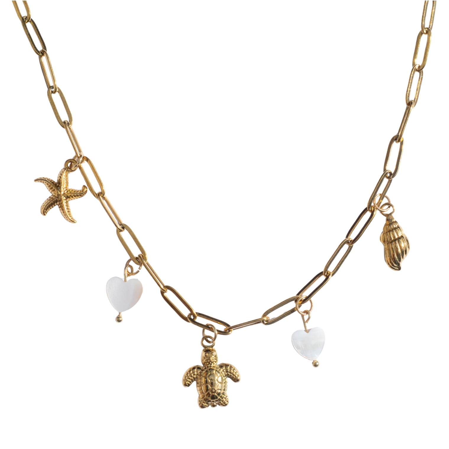Bedelketting Beach Goud