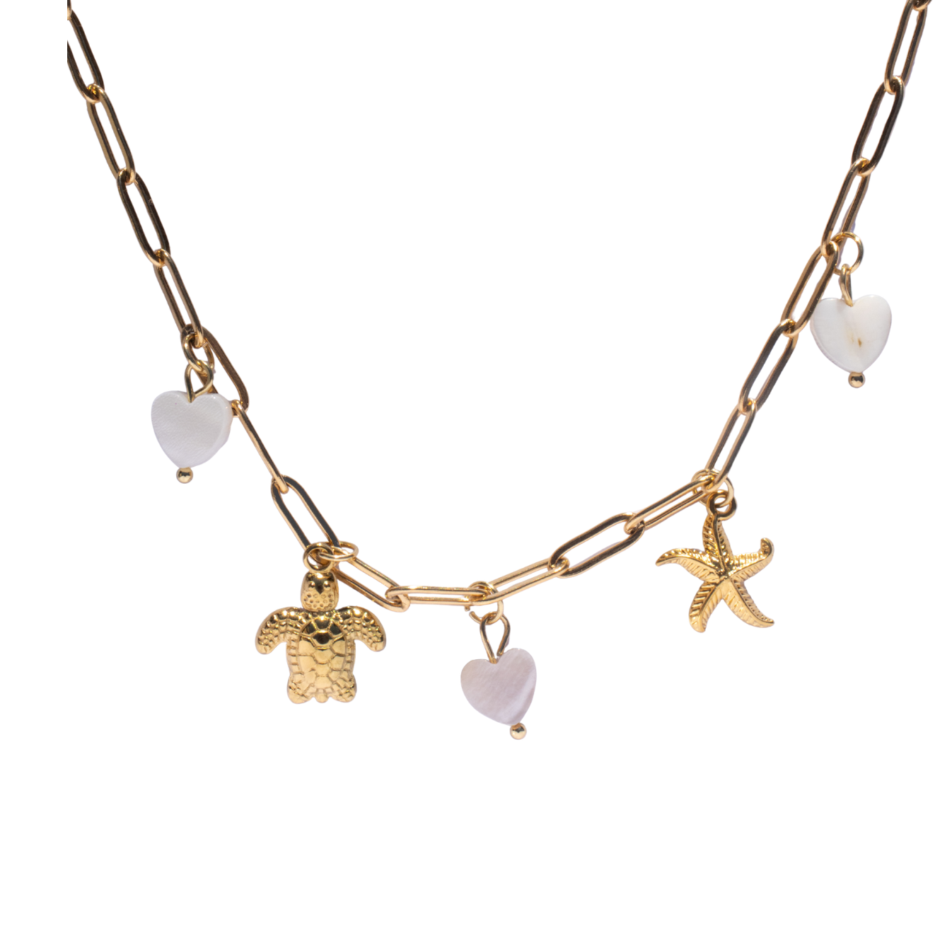 Bedelketting Beach goud