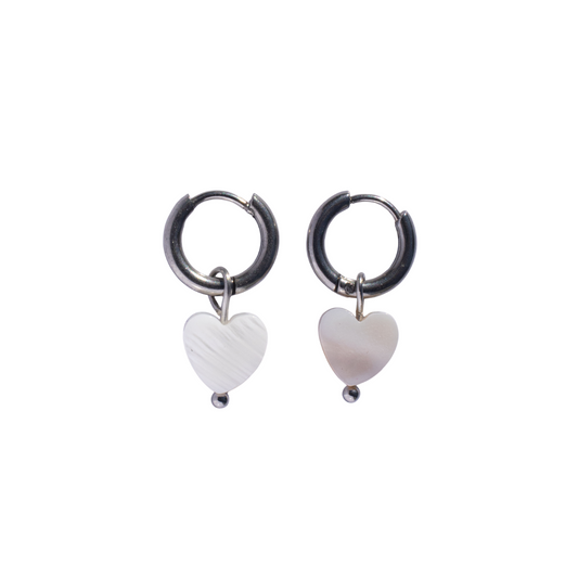 Oorbel Beach zilver kort