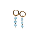 Oorbellen Birthstone Maxi Goud Blauw
