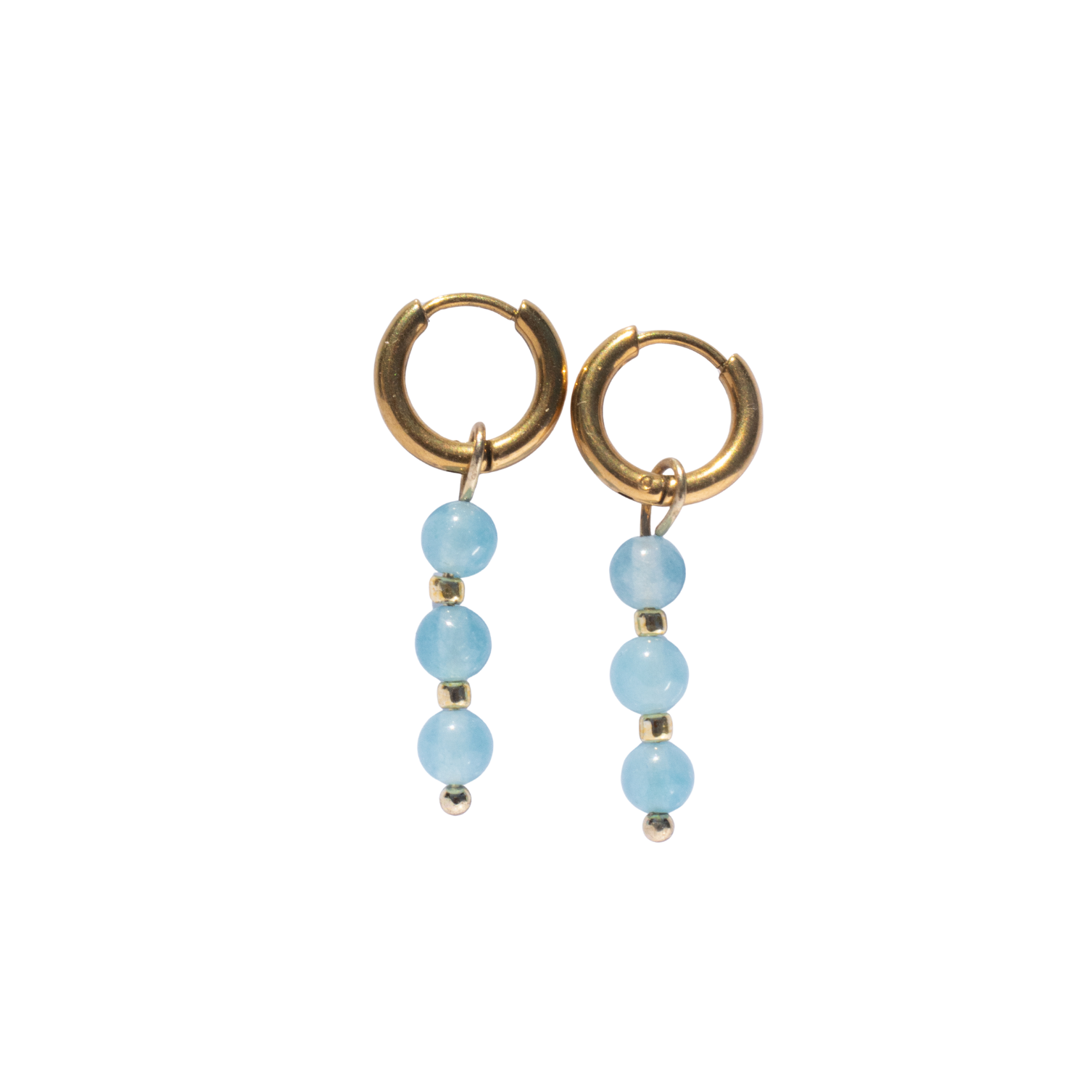 Oorbellen Birthstone Maxi Goud Blauw