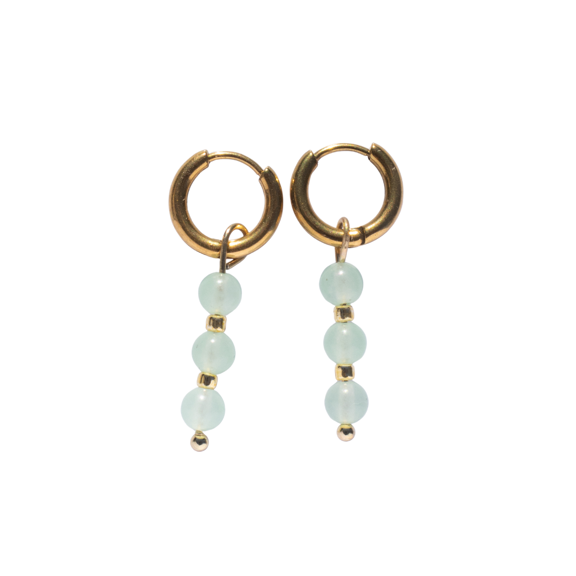 Oorbellen Birthstone Maxi Goud Groen