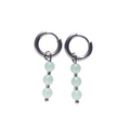Oorbellen Birthstone Maxi Zilver Groen