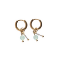 Oorbellen Birthstone Mini Goud Groen