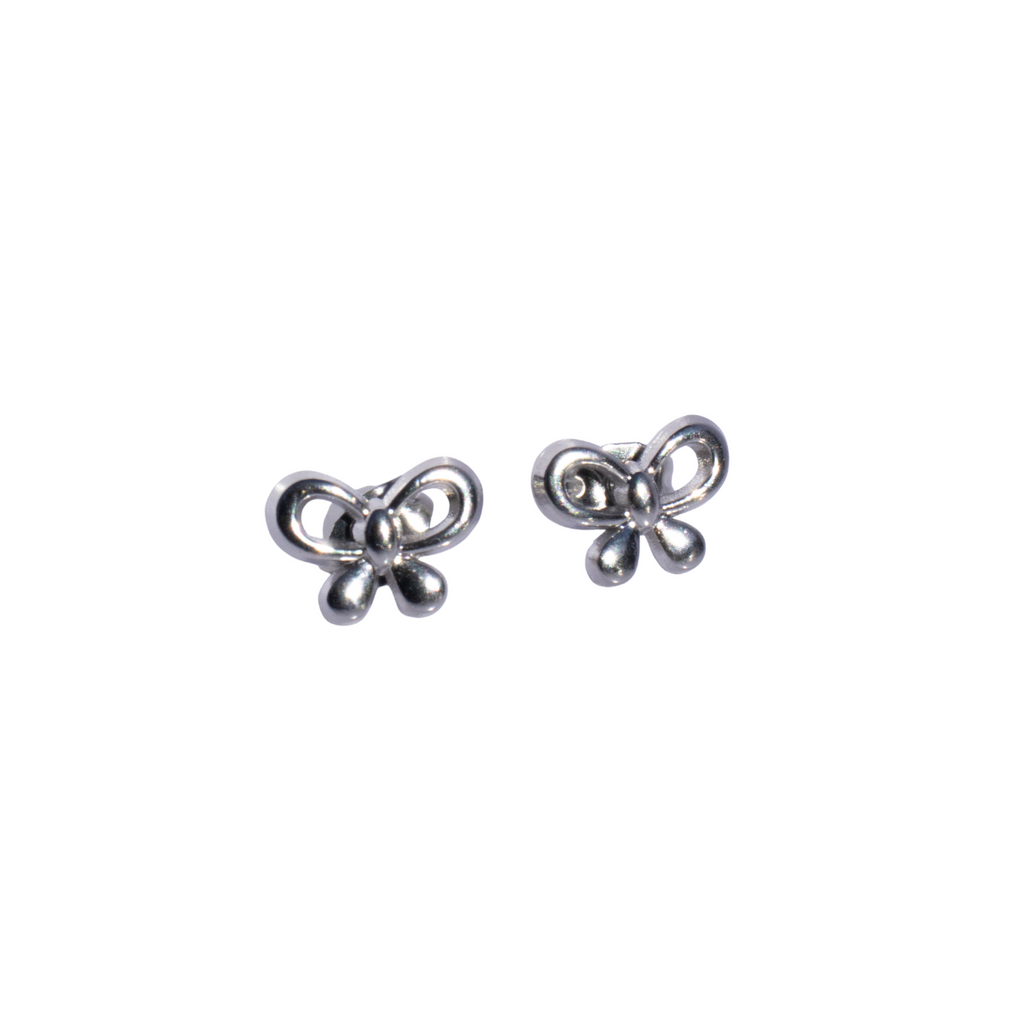 Oorbel Bow Zilver