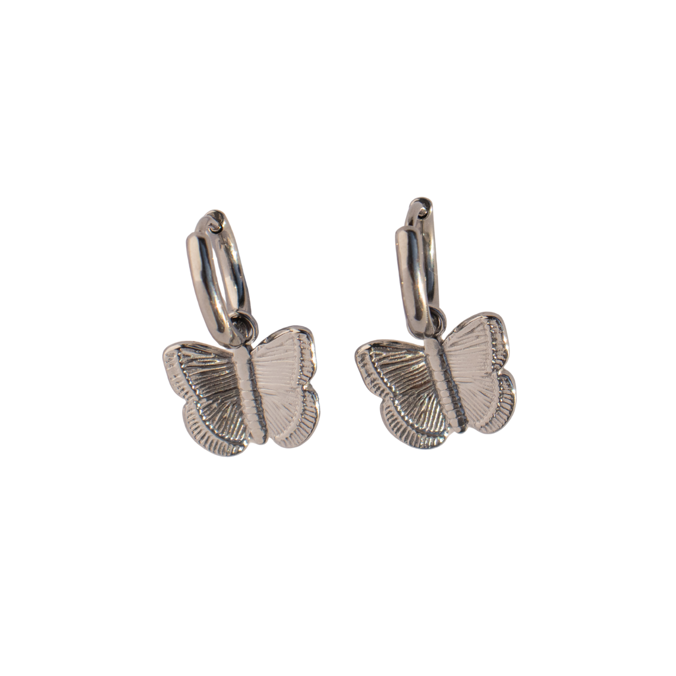 Oorbellen Butterfly Zilver