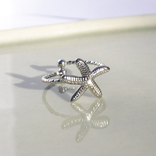 Ring Starfish zilver