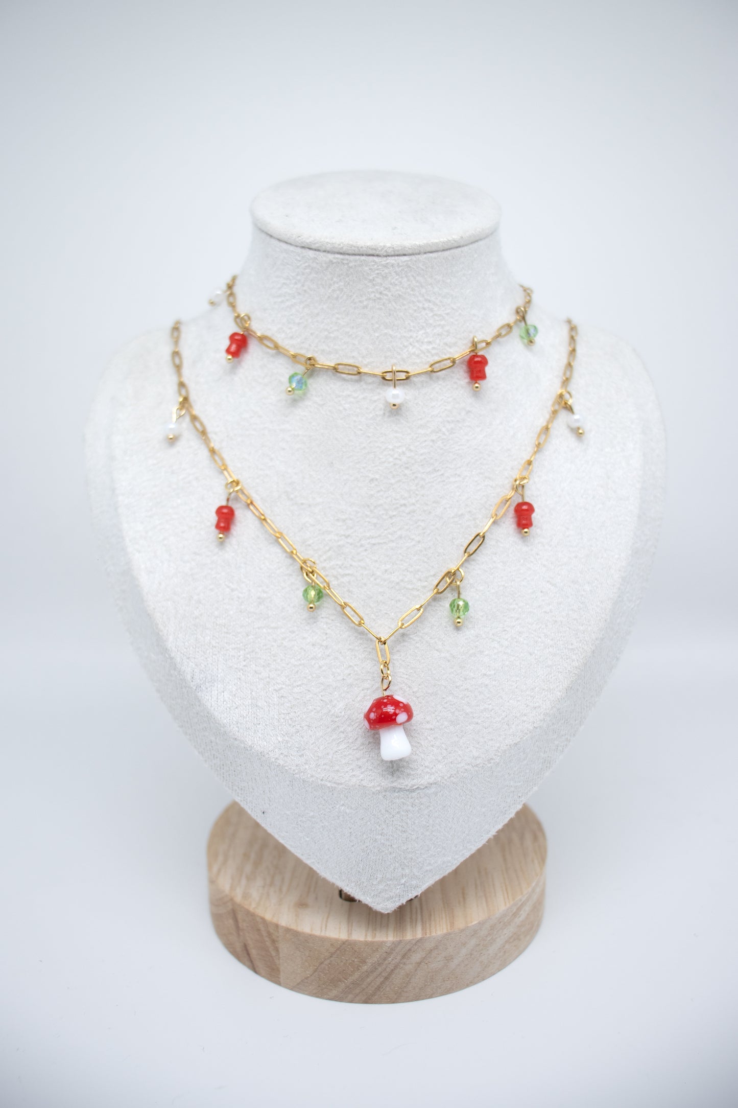 Bedelketting Mushroom goud