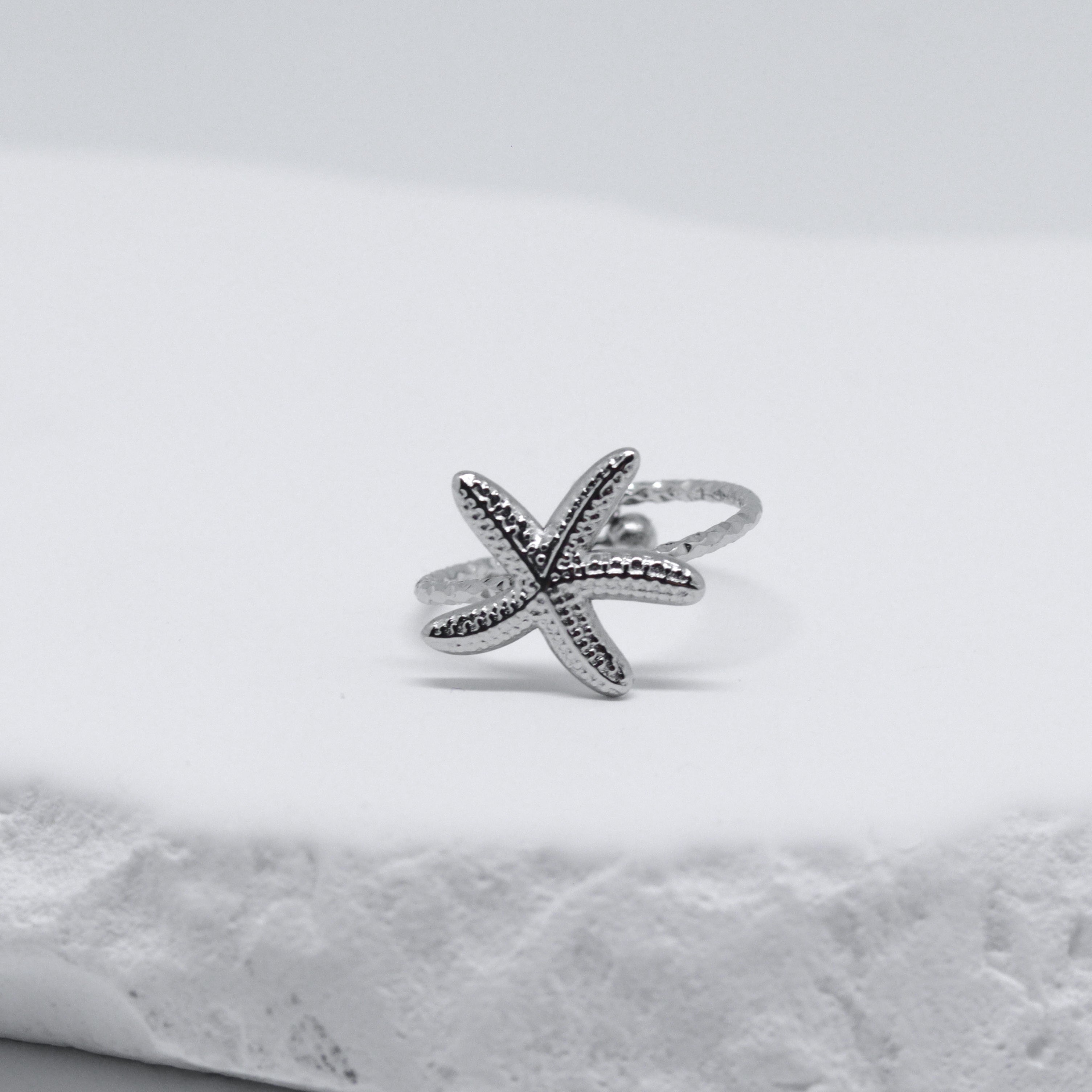 Ring Starfish Zilver