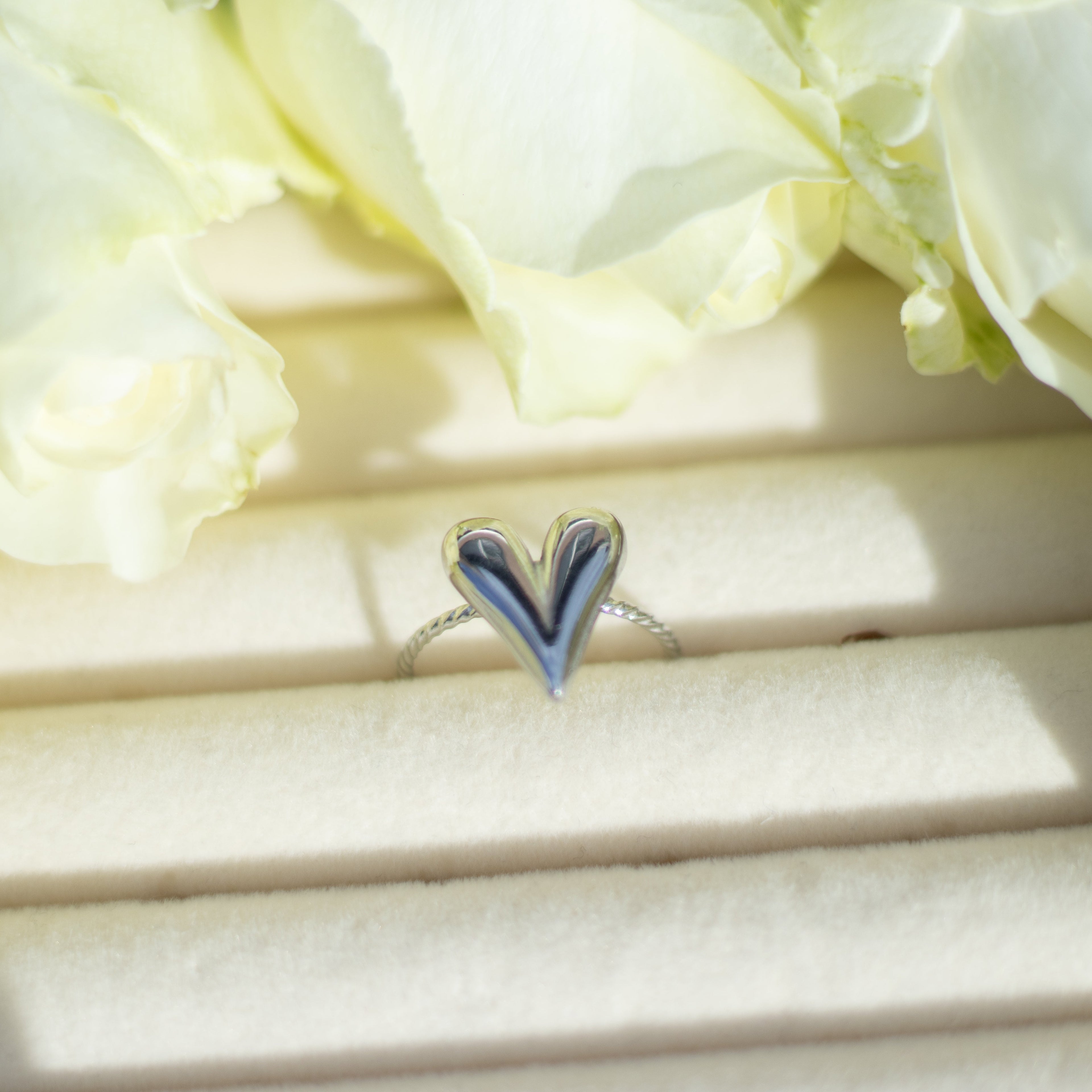 Ring Heart Zilver