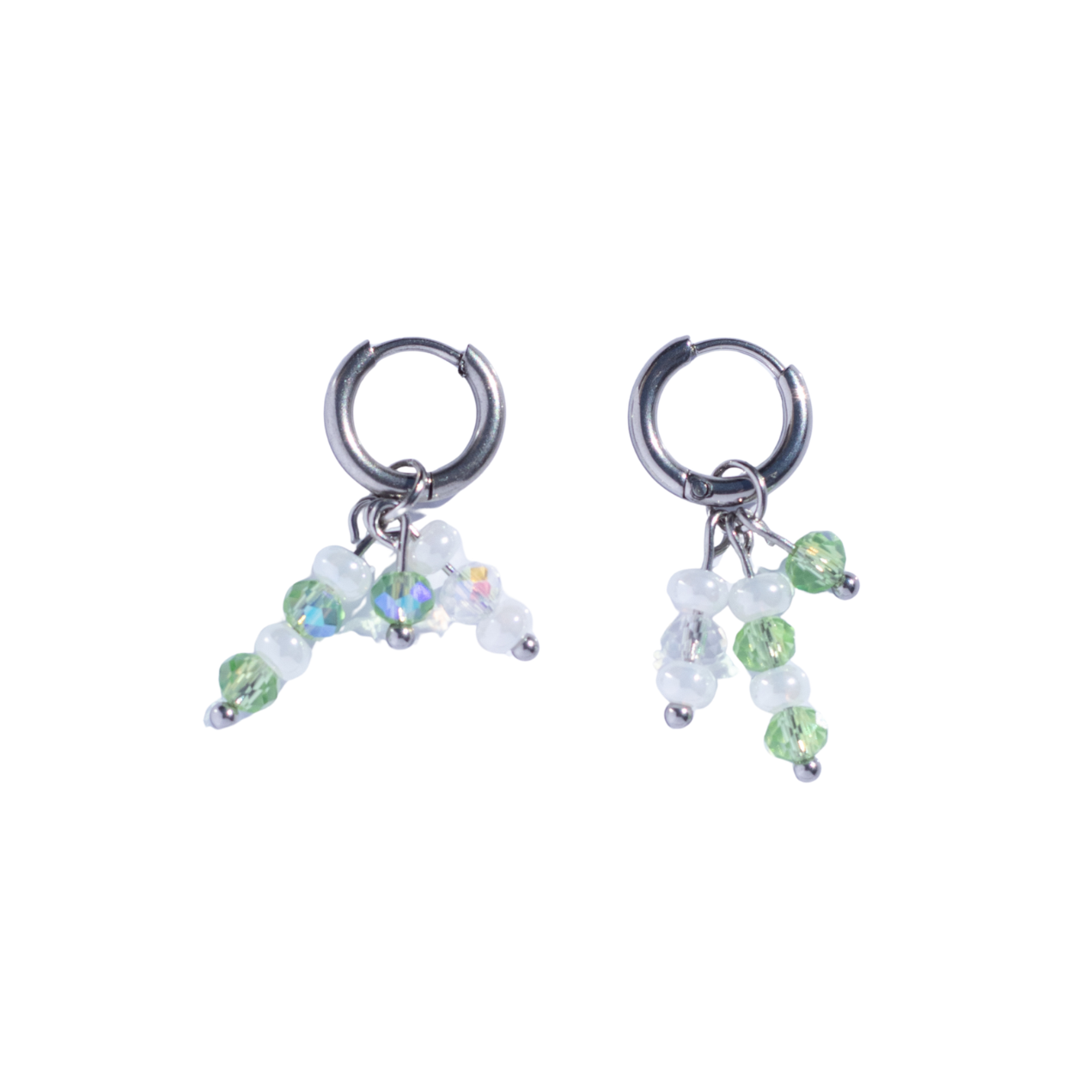 Oorbellen Ibiza zilver groen