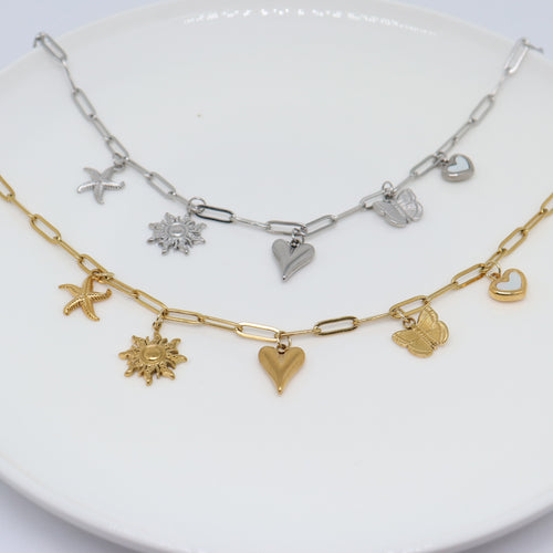 Bedelketting Summer Love Goud