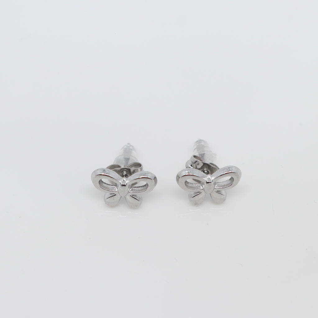 Oorbel Bow Zilver