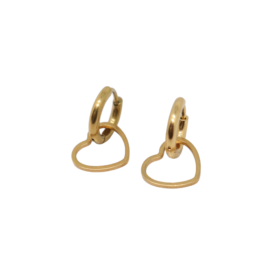 Oorbellen Open Heart Goud