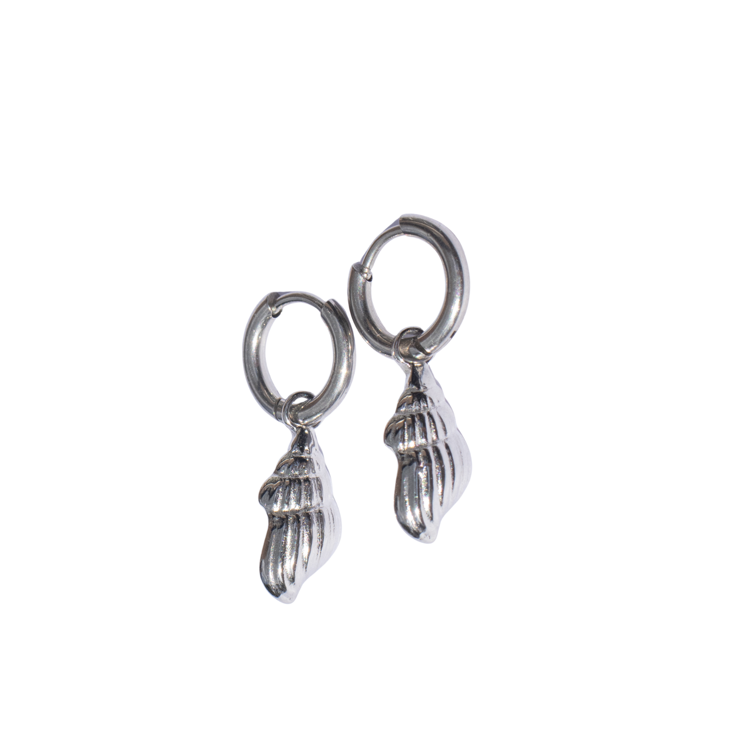 Oorbellen Shell Zilver