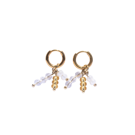 Oorbellen Shining pearl goud