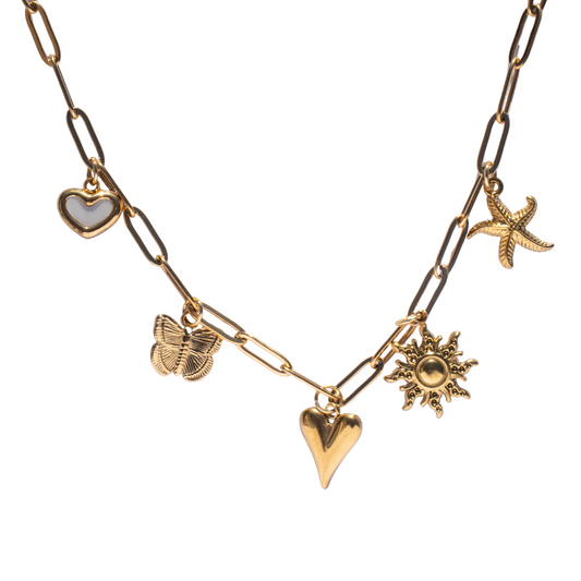 Bedelketting Summer Love goud