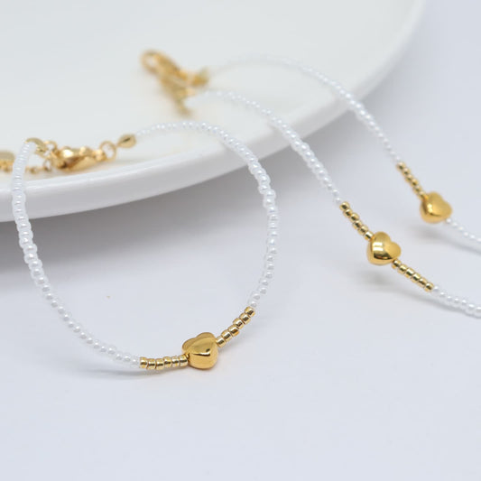 Pearl Heart Armband