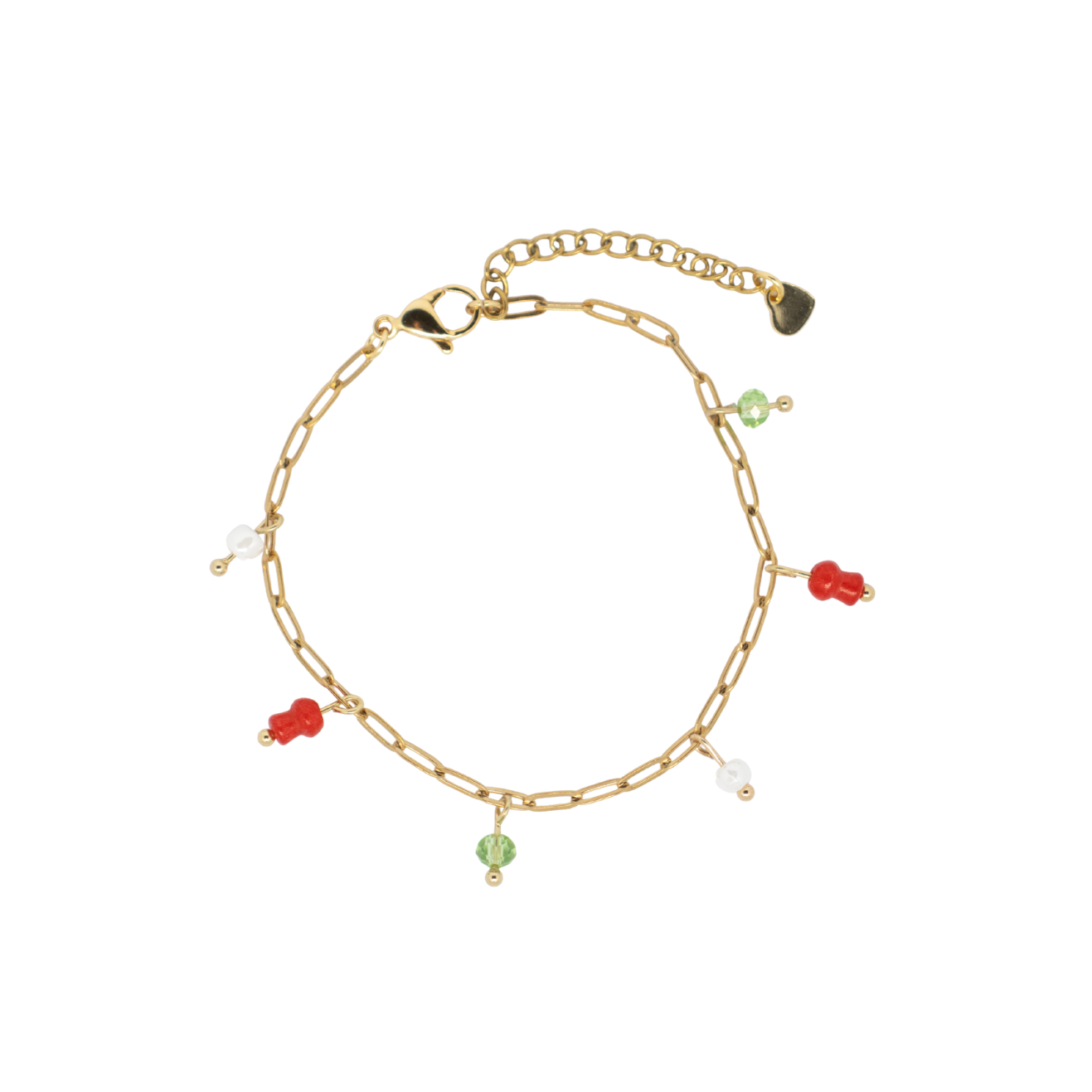 Bedelarmband Mushroom Goud