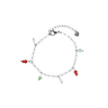 Bedelarmband Mushroom Zilver