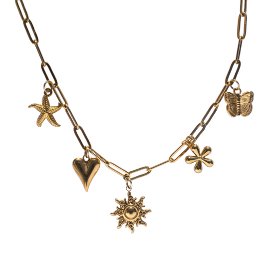 Bedelketting Sun goud